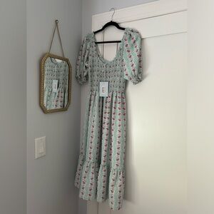 Hill House Home Louisa Dress Trailing Vine NWT size small